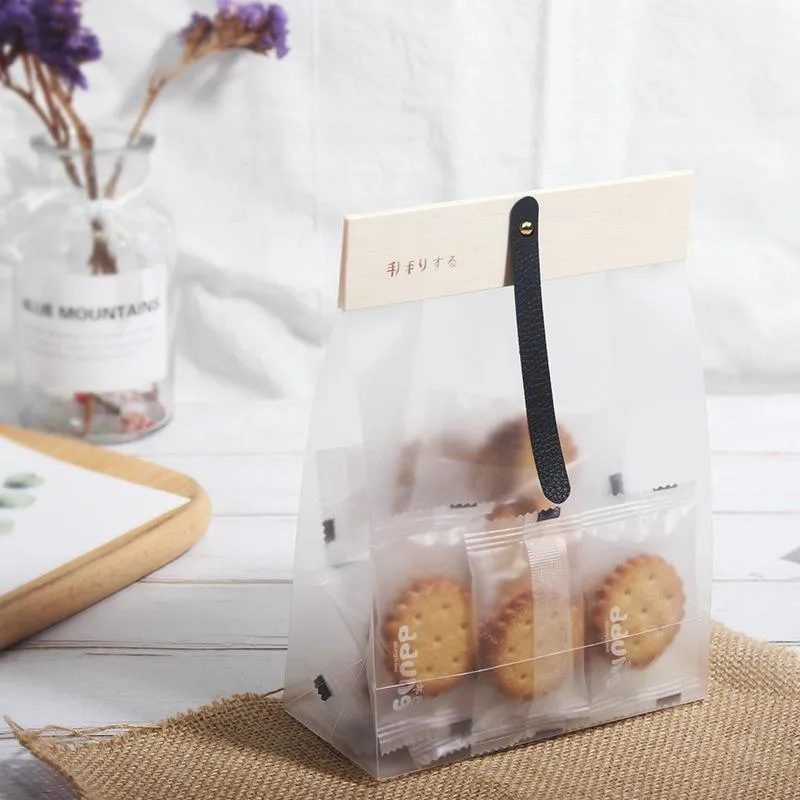 Translucent PP Cookie Bags 6Colors 50PCS