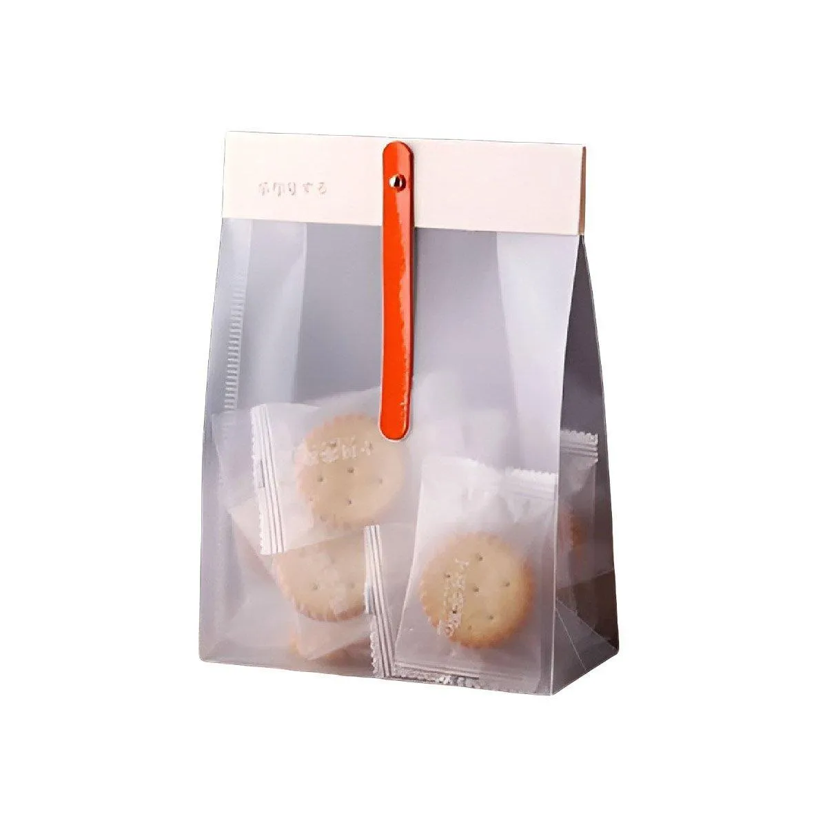 Translucent PP Cookie Bags 6Colors 50PCS