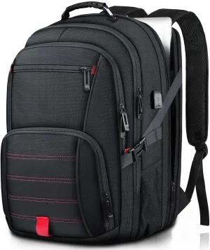 Travel Backpack, Extra Large Backpack, 50L Laptop Backpack for Men, big Backpack, Water Resistant TSA Approved Business Work College School Computer Bag with USB Port, Fits 17 Inch Laptops