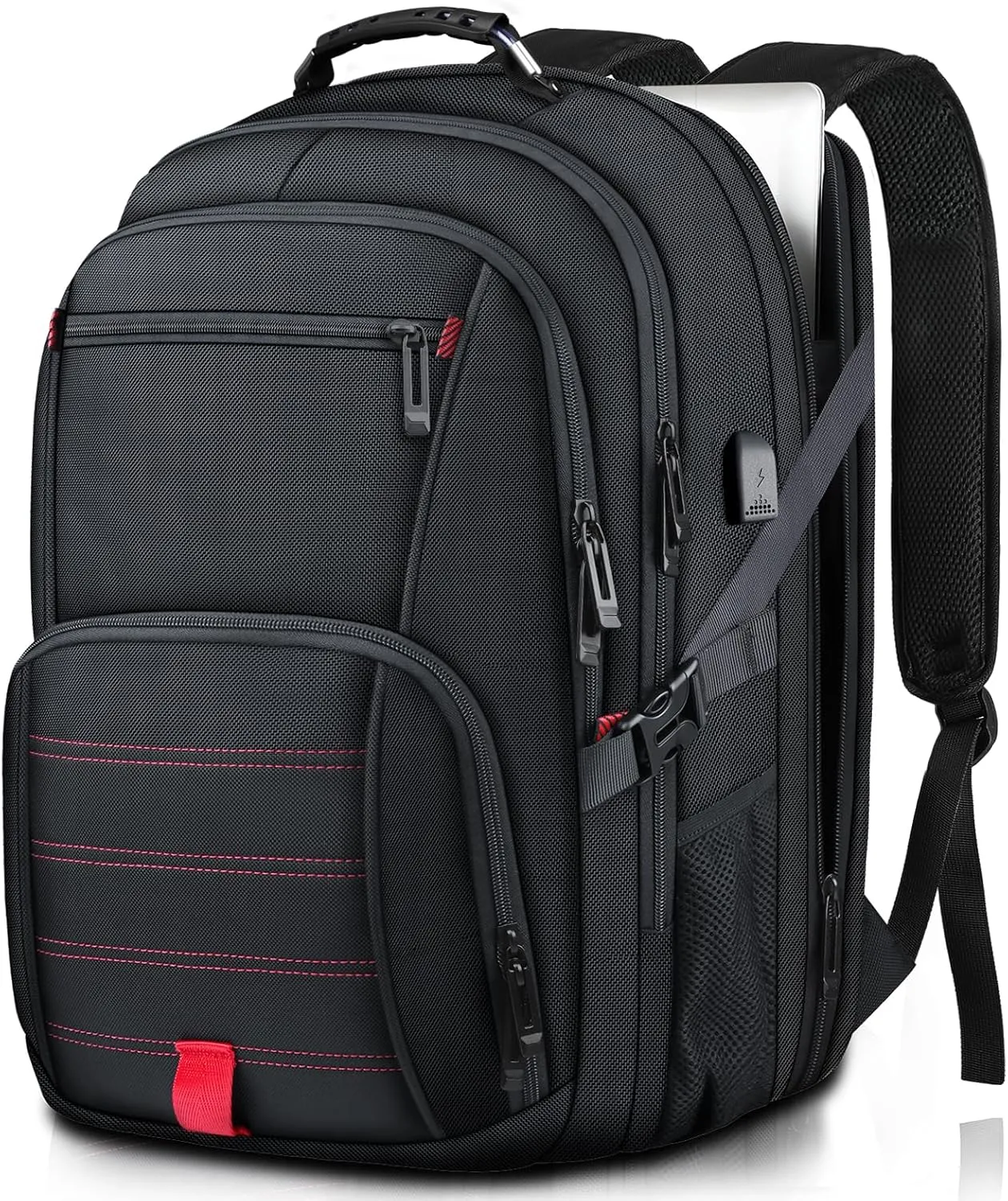 Travel Backpack, Extra Large Backpack, 50L Laptop Backpack for Men, big Backpack, Water Resistant TSA Approved Business Work College School Computer Bag with USB Port, Fits 17 Inch Laptops