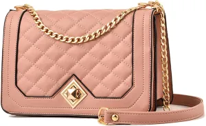 Travistar Crossbody Bags for Women Small Handbags PU Leather Shoulder Bag Purse Evening Bag Quilted Satchels with Chain Strap