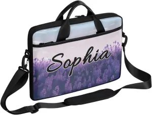 TropicalLife Personalized Laptop Bag 15 Inch Custom Sleeve Case with Handle Shoulder Strap Computer Messenger Bag