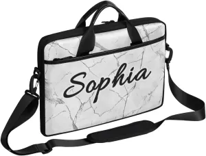 TropicalLife Personalized Laptop Bag 15 Inch Custom Sleeve Case with Handle Shoulder Strap Computer Messenger Bag