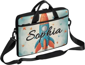 TropicalLife Personalized Laptop Bag 15 Inch Custom Sleeve Case with Handle Shoulder Strap Computer Messenger Bag