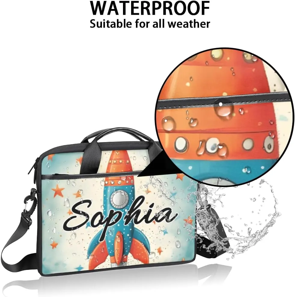TropicalLife Personalized Laptop Bag 15 Inch Custom Sleeve Case with Handle Shoulder Strap Computer Messenger Bag