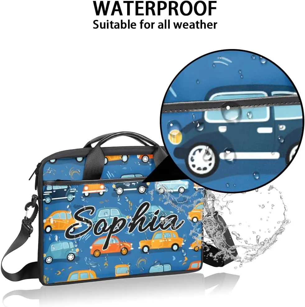 TropicalLife Personalized Laptop Bag 15 Inch Custom Sleeve Case with Handle Shoulder Strap Computer Messenger Bag