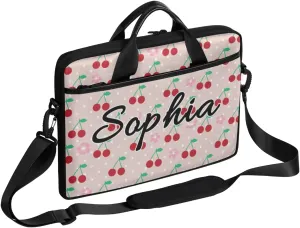 TropicalLife Personalized Laptop Bag 15 Inch Custom Sleeve Case with Handle Shoulder Strap Computer Messenger Bag