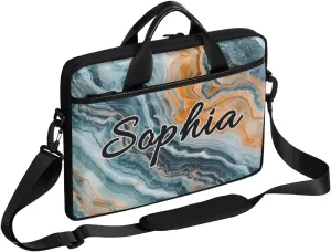 TropicalLife Personalized Laptop Bag 15 Inch Custom Sleeve Case with Handle Shoulder Strap Computer Messenger Bag