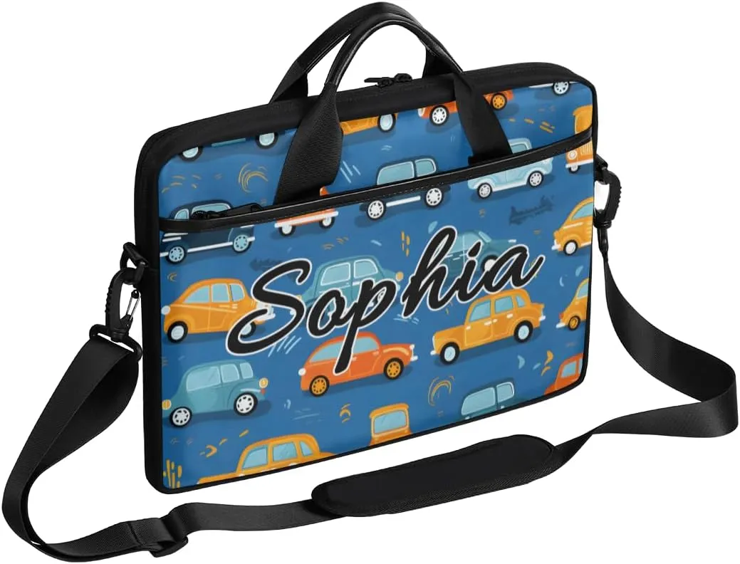 TropicalLife Personalized Laptop Bag 15 Inch Custom Sleeve Case with Handle Shoulder Strap Computer Messenger Bag