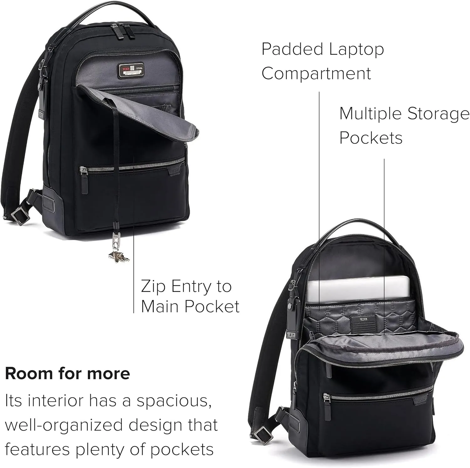 TUMI - Harrison Bradner 14-Inch Backpack - Women's & Men's Professional Backpack for Business & Travel - Durable Backpack - Black