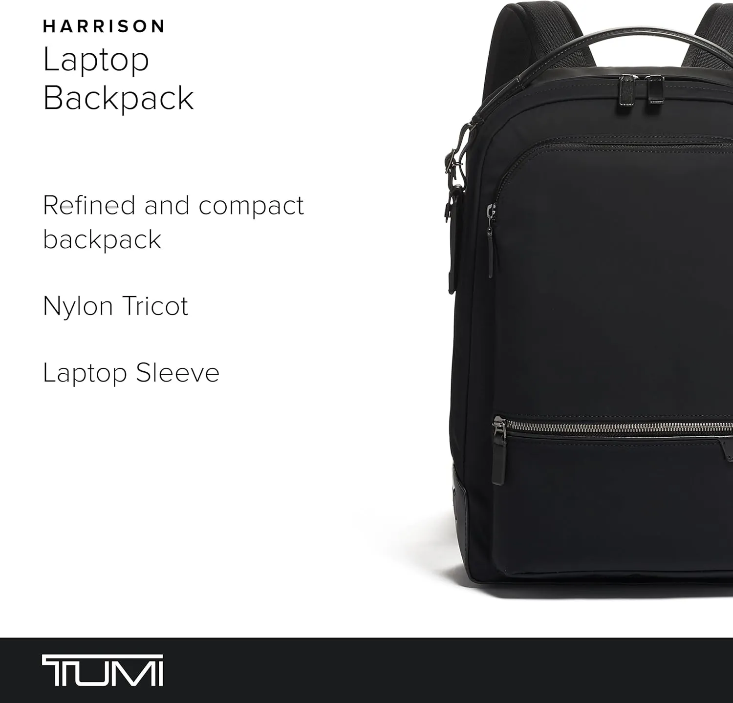 TUMI - Harrison Bradner 14-Inch Backpack - Women's & Men's Professional Backpack for Business & Travel - Durable Backpack - Black