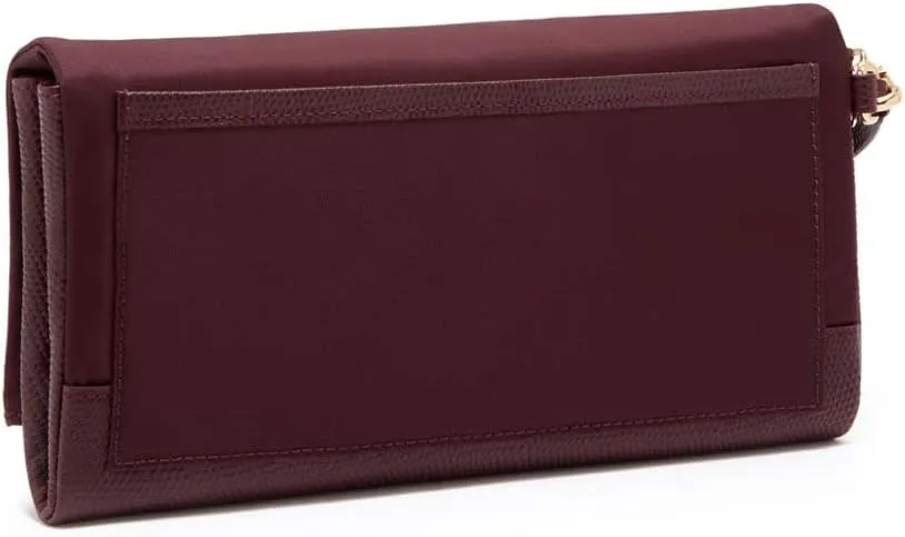 TUMI - Voyageur Travel Wallet - Wristlet Wallet with Passport, Cash & Card Holders - Zipper Wallet for Women - With Gift Box - Beetroot