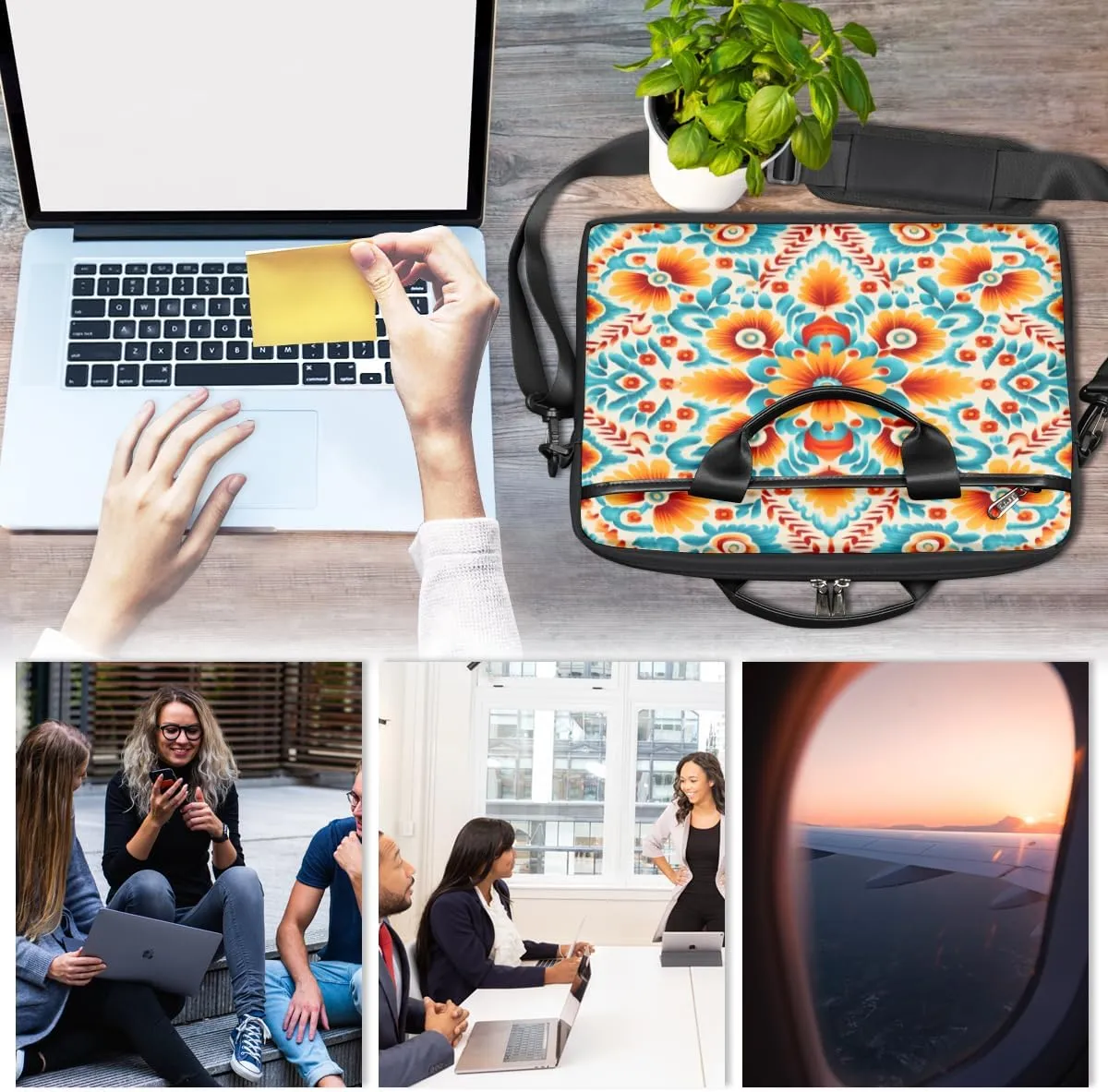 Turtle Cute Style Laptop Shoulder Bag for Tablet Computer Notebook Sleeve Messenger Carrying Case Briefcase Tote