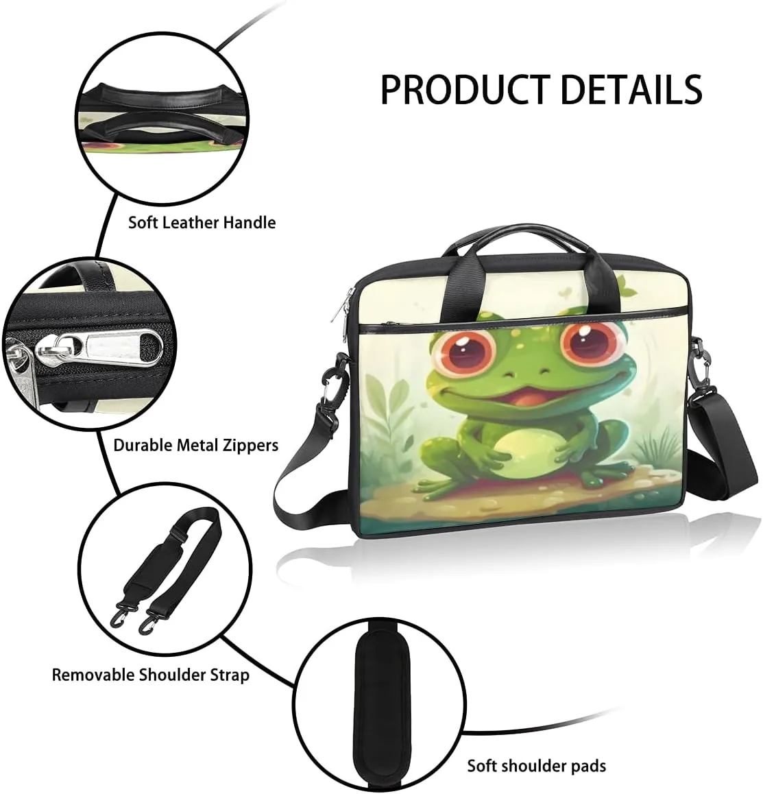 Turtle Cute Style Laptop Shoulder Bag for Tablet Computer Notebook Sleeve Messenger Carrying Case Briefcase Tote