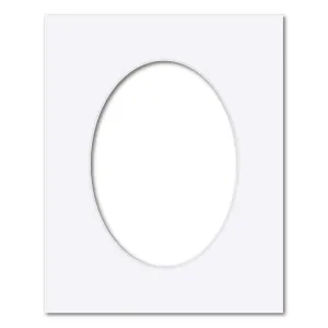 Ultimate White Acid-Free Oval Mat Board