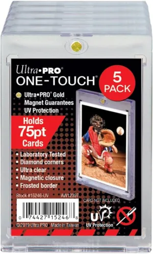 Ultra Pro 75PT UV ONE-TOUCH Magnetic Card Holder (5 Pack)