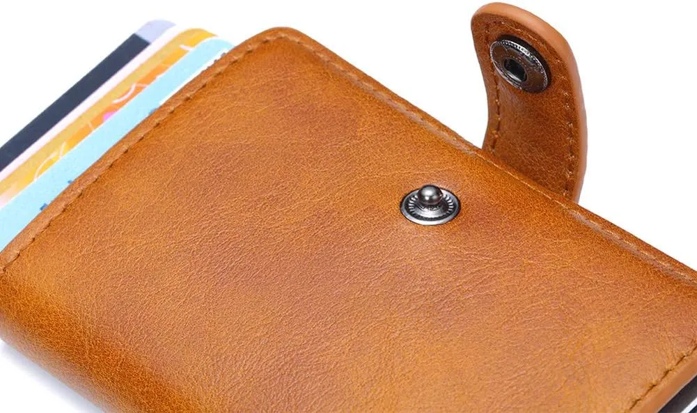 Ultra-thin RFID blocking wallet secure credit card wallet Credit Card Holders (7)
