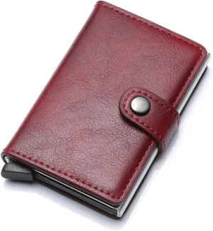 Ultra-thin RFID blocking wallet secure credit card wallet Credit Card Holders (7)