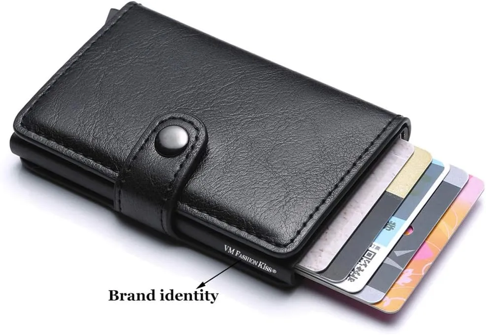 Ultra-thin RFID blocking wallet secure credit card wallet Credit Card Holders (7)