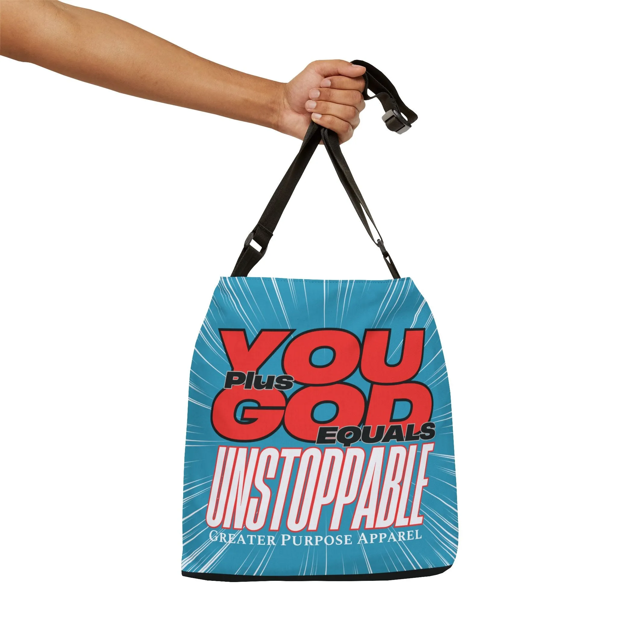Unstoppable Adjustable Tote (Turquoise)