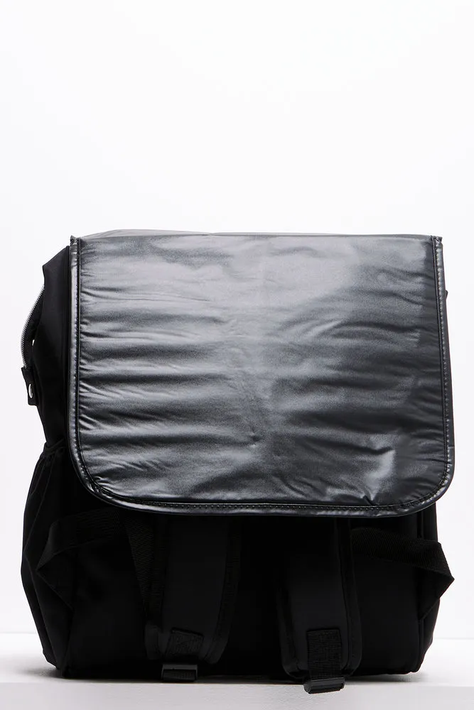 Upper Handle Backpack Nappy Bag Black