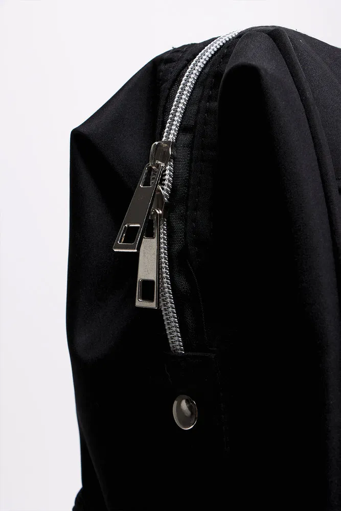 Upper Handle Backpack Nappy Bag Black