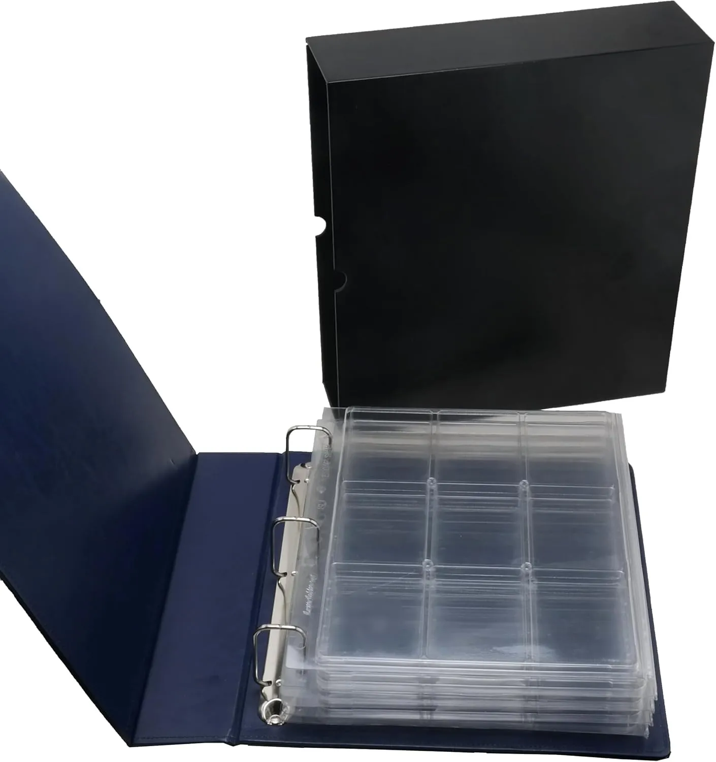 Ursae Minoris Manor Library Album with Collector's Pages for 45 Coins in Standard Certified or Certified-Style Holders PCGS, NGC, ANACS, Guardhouse, BCW, Ursae Minoris – Deep Blue with Slipcase
