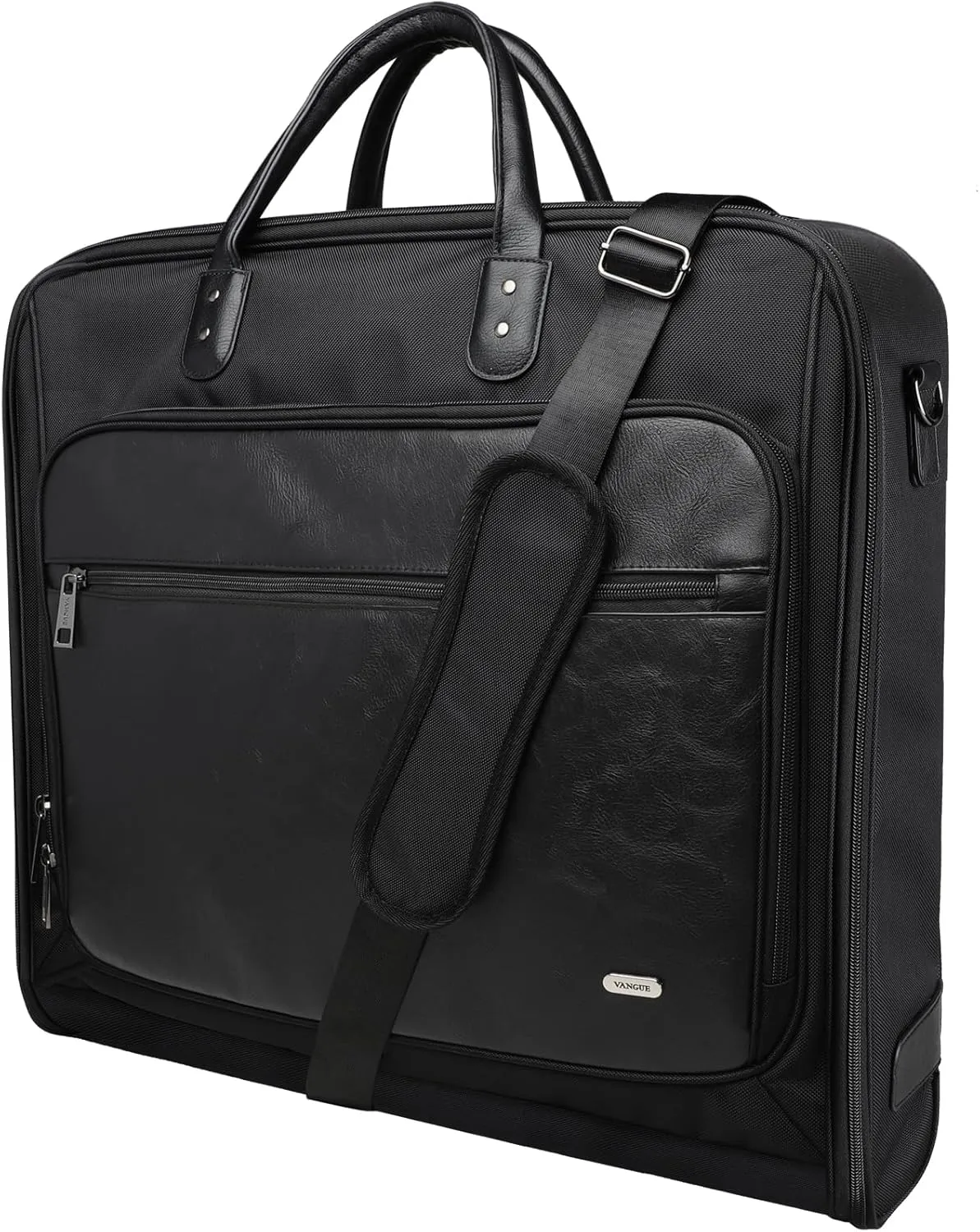 Vangue Garment Bags for Travel Carry On Large Travel Suit Bag for Men with Adjustable Shoulder Strap Garment Bags for Hanging Clothes for Business Trips Graduation Meeting Wedding Party Balck