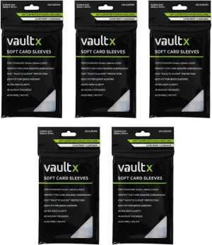 Vault X Trading Card Penny Sleeves, Soft, High Clarity, Inner Sleeves, Collectible Card Games, Sports, TCG (1000 Pack)
