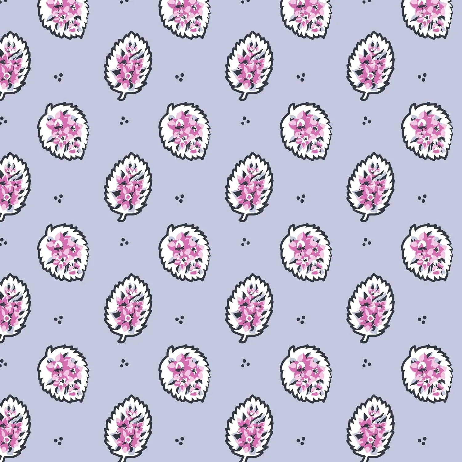 Vera Bradley Cotton Deluxe Zip Id Case Wallet with RFID Protection, Magnifique Leaf