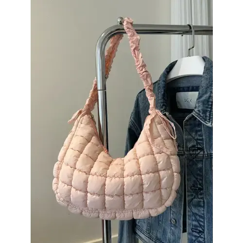 Vibrant Pink Quilted Shoulder Bags