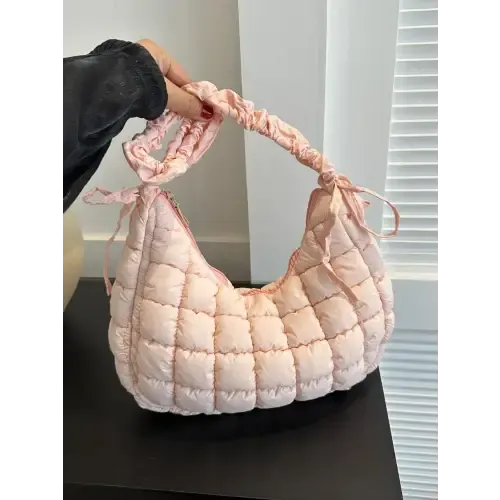 Vibrant Pink Quilted Shoulder Bags