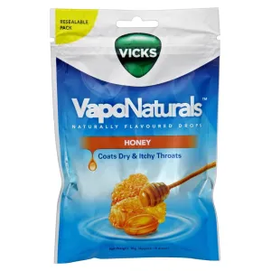 Vicks VapoNaturals Honey Throat Lozenges 19 Pack