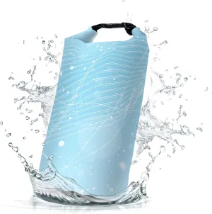 Waterproof Dry Bag,Roll Top Sky Blue Waterproof Backpack 5L/10L/20L Floating and Lightweight Bags for Kayaking, Boating, Fishing, Swimming and Camping