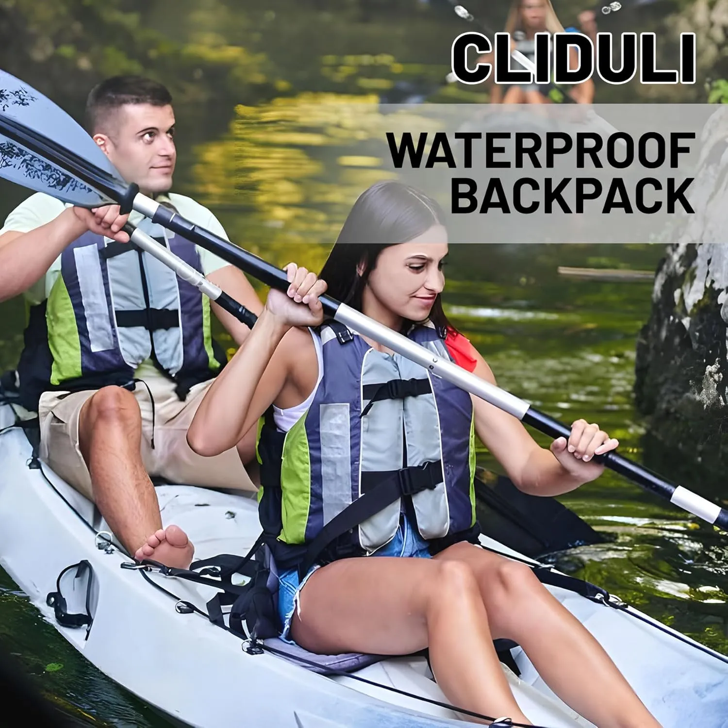 Waterproof Dry Bag,Roll Top Sky Blue Waterproof Backpack 5L/10L/20L Floating and Lightweight Bags for Kayaking, Boating, Fishing, Swimming and Camping