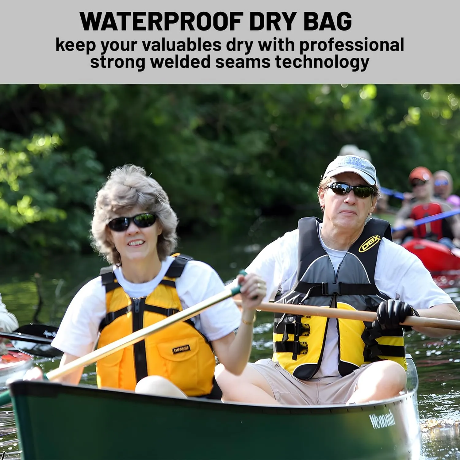 Waterproof Dry Bag,Roll Top Sky Blue Waterproof Backpack 5L/10L/20L Floating and Lightweight Bags for Kayaking, Boating, Fishing, Swimming and Camping