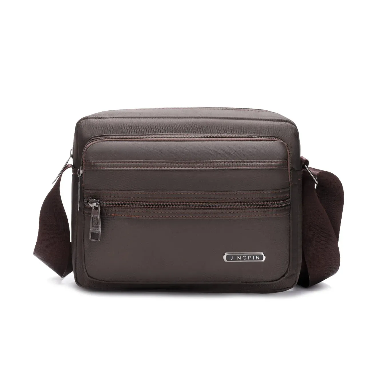 Waterproof Men's Crossbody Bag – Large Nylon Messenger & Shoulder Bag | Casual Travel Satchel Handbag in Grey