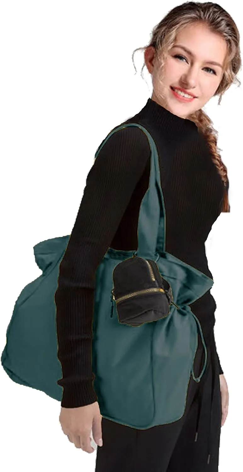 Waterproof Side-Cinch Shopper Bags Travel Tote Bags for women Shoulder Bag for Shopping Workout Beach 18L