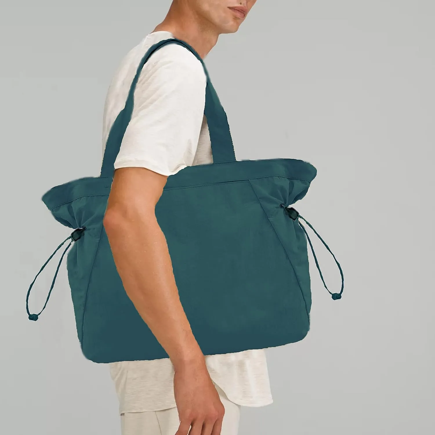 Waterproof Side-Cinch Shopper Bags Travel Tote Bags for women Shoulder Bag for Shopping Workout Beach 18L