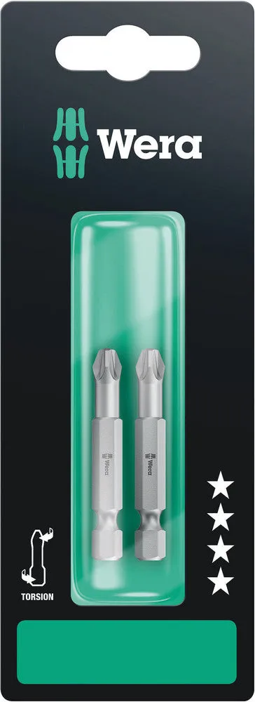 Wera 05134386001 855/4 TZ SB bits, PZ 3 x 50 mm, 2 pieces