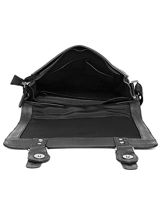 WILDHORN® Original Leather 11.5 inch Messenger Bag for Men I Multipurpose Bag I Office Bag I Travel Bag with Adjustable Strap DIMENTION : L-11.5 inch W-3 inch H-13.5 inch