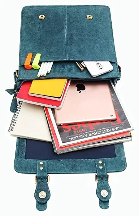 WILDHORN® Original Leather 11.5 inch Messenger Bag for Men I Multipurpose Bag I Office Bag I Travel Bag with Adjustable Strap DIMENTION : L-11.5 inch W-3 inch H-13.5 inch