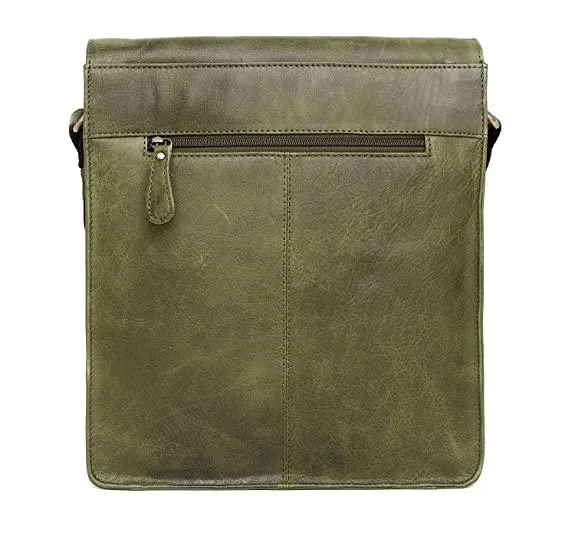 WILDHORN® Original Leather 11.5 inch Messenger Bag for Men I Multipurpose Bag I Office Bag I Travel Bag with Adjustable Strap DIMENTION : L-11.5 inch W-3 inch H-13.5 inch