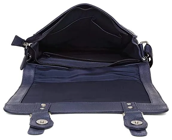 WILDHORN® Original Leather 11.5 inch Messenger Bag for Men I Multipurpose Bag I Office Bag I Travel Bag with Adjustable Strap DIMENTION : L-11.5 inch W-3 inch H-13.5 inch