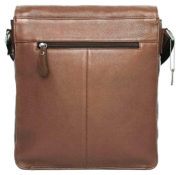 WILDHORN® Original Leather 11.5 inch Messenger Bag for Men I Multipurpose Bag I Office Bag I Travel Bag with Adjustable Strap DIMENTION : L-11.5 inch W-3 inch H-13.5 inch