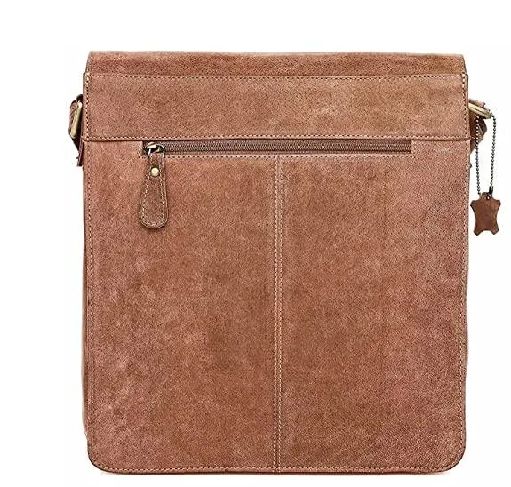 WILDHORN® Original Leather 11.5 inch Messenger Bag for Men I Multipurpose Bag I Office Bag I Travel Bag with Adjustable Strap DIMENTION : L-11.5 inch W-3 inch H-13.5 inch