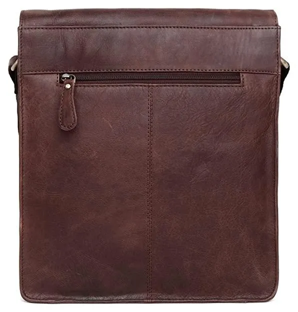 WILDHORN® Original Leather 11.5 inch Messenger Bag for Men I Multipurpose Bag I Office Bag I Travel Bag with Adjustable Strap DIMENTION : L-11.5 inch W-3 inch H-13.5 inch