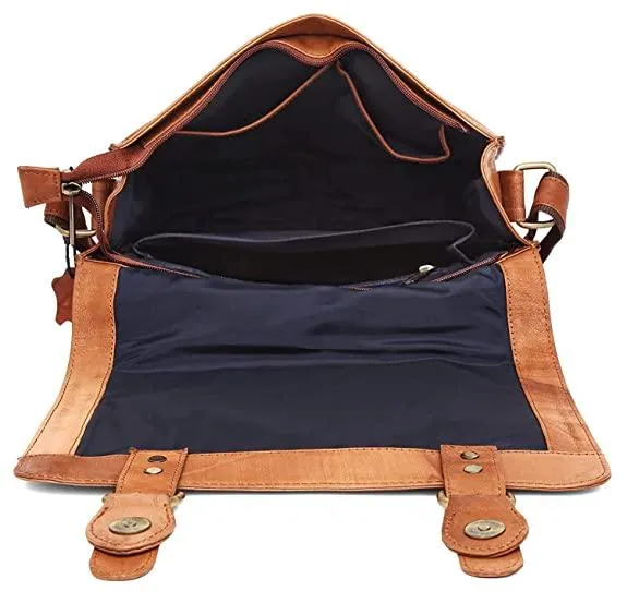 WILDHORN® Original Leather 11.5 inch Messenger Bag for Men I Multipurpose Bag I Office Bag I Travel Bag with Adjustable Strap DIMENTION : L-11.5 inch W-3 inch H-13.5 inch