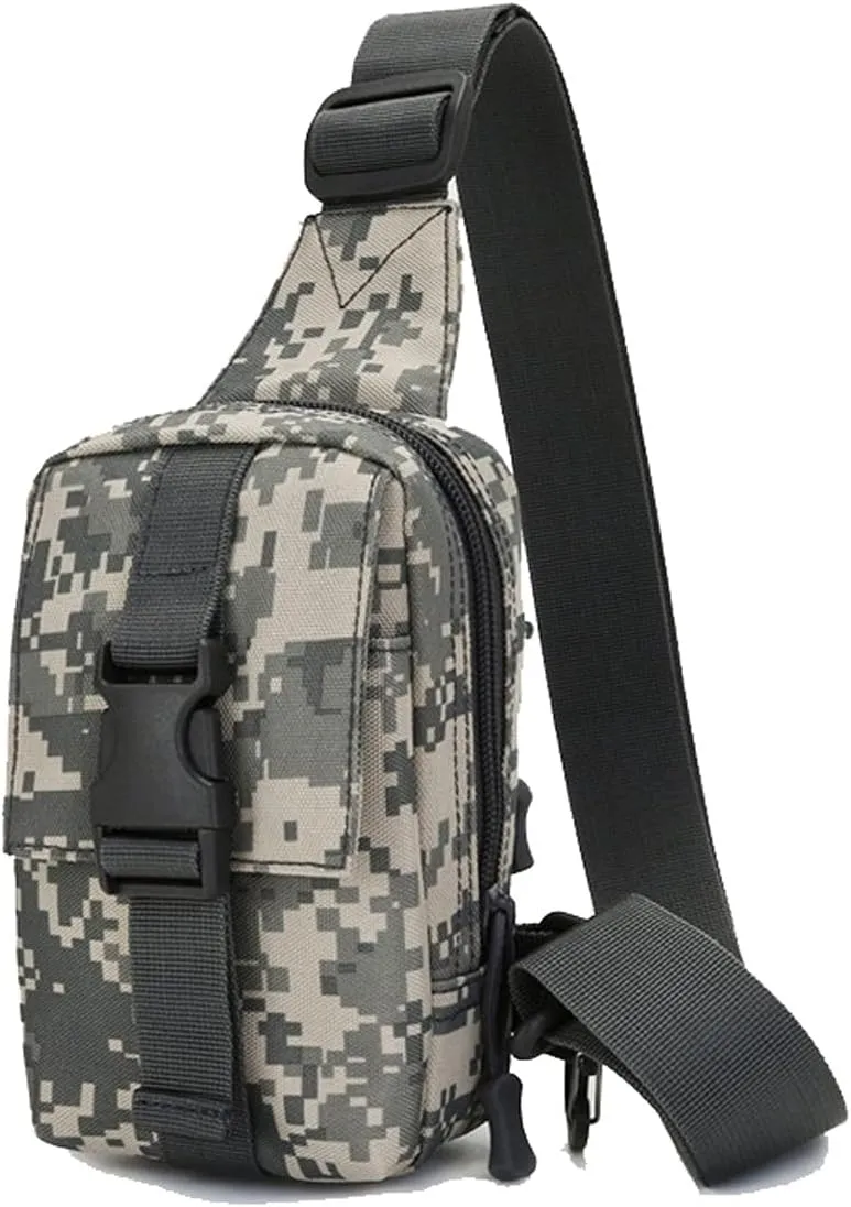 WOBBLO Hiking Daypacks Outdoor Portabel Mini Backpack ，Climbing Camping Hiking Bag，Trekking Sports Fishing Camouflage Men Women Waterproof Nylon Bags(ACU)