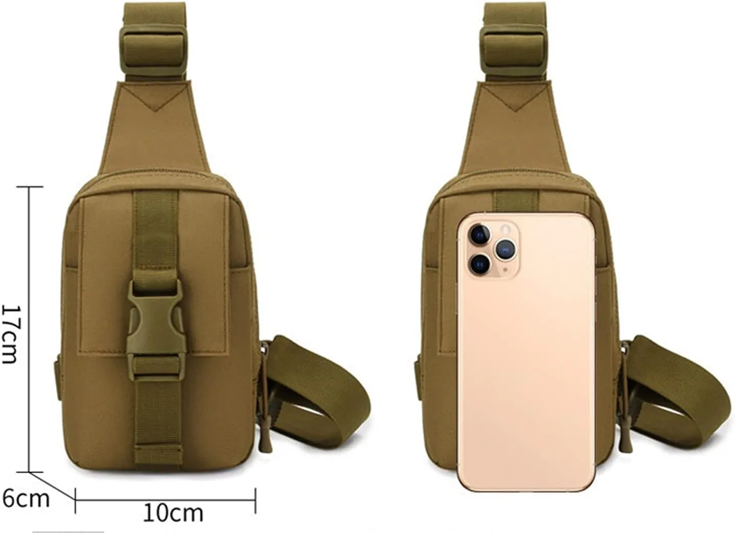 WOBBLO Hiking Daypacks Outdoor Portabel Mini Backpack ，Climbing Camping Hiking Bag，Trekking Sports Fishing Camouflage Men Women Waterproof Nylon Bags(ACU)